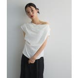 ドレープオフショルフレンチ袖Tシャツ | Green Parks | 詳細画像19