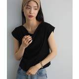 ドレープオフショルフレンチ袖Tシャツ | Green Parks | 詳細画像27