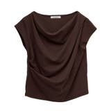 ドレープオフショルフレンチ袖Tシャツ | Green Parks | 詳細画像48