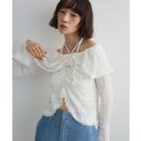 シャーリングオフショルプルオーバー | Green Parks | 詳細画像1