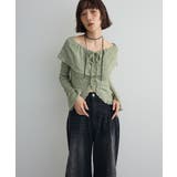 ミント | シャーリングオフショルプルオーバー | Green Parks