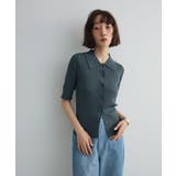 ポロ襟5分袖リブニット | Green Parks  | 詳細画像14 