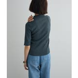 ポロ襟5分袖リブニット | Green Parks  | 詳細画像17 