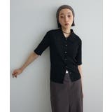 ポロ襟5分袖リブニット | Green Parks  | 詳細画像21 