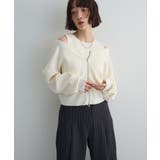 アイボリー | SET2点Zipニットカーディガン+アメスリタンク | Green Parks 