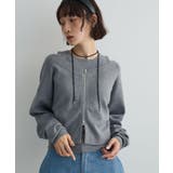 杢グレー | SET2点Zipニットカーディガン+アメスリタンク | Green Parks 