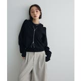 ブラック | SET2点Zipニットカーディガン+アメスリタンク | Green Parks 