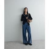 配色レイヤードポロリブニットカーディガン | Green Parks  | 詳細画像13 