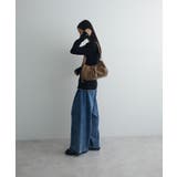 配色レイヤードポロリブニットカーディガン | Green Parks  | 詳細画像14 