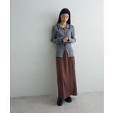 配色レイヤードポロリブニットカーディガン | Green Parks  | 詳細画像2 