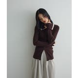 配色レイヤードポロリブニットカーディガン | Green Parks  | 詳細画像23 