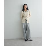 配色レイヤードポロリブニットカーディガン | Green Parks  | 詳細画像27 