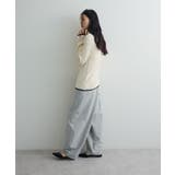 配色レイヤードポロリブニットカーディガン | Green Parks  | 詳細画像28 