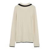 配色レイヤードポロリブニットカーディガン | Green Parks  | 詳細画像33 