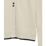 配色レイヤードポロリブニットカーディガン | Green Parks  | 詳細画像37 