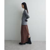 配色レイヤードポロリブニットカーディガン | Green Parks  | 詳細画像4 