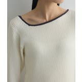 前後2wayアシンメトリー袖フレアリブニット | Green Parks  | 詳細画像10 