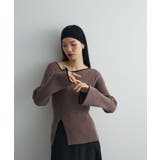 前後2wayアシンメトリー袖フレアリブニット | Green Parks  | 詳細画像19 