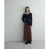 前後2wayアシンメトリー袖フレアリブニット | Green Parks  | 詳細画像23 