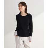 アンチピリング袖配色ニットプルオーバー | Green Parks | 詳細画像22