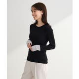 アンチピリング袖配色ニットプルオーバー | Green Parks | 詳細画像23