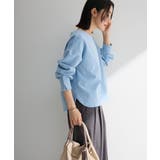 サックスブルー | パールスリーブカットプルオーバー | Green Parks 