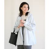 サックスブルー | 撥水加工Aラインマウンテンパーカー | Green Parks 