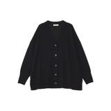 ブラック | ここちニットVネックカーディガン | Green Parks