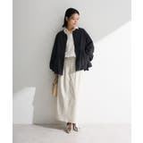 ノーカラーペプラムブルゾン | Green Parks  | 詳細画像3 
