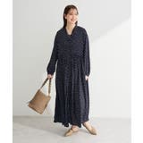 スキッパーギャザーワンピース | Green Parks  | 詳細画像1 