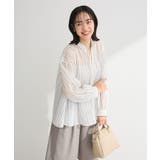 ストライプ | フレアラインスキッパーブラウス | Green Parks 