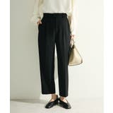 ブラック | O.きれいシルエットテーパードパンツ | Green Parks 