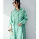 イージーケア抜け衿ウエストタックシャツワンピース | Green Parks | 詳細画像11