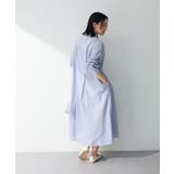 イージーケア抜け衿ウエストタックシャツワンピース | Green Parks | 詳細画像16