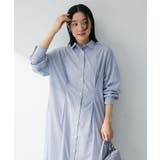 イージーケア抜け衿ウエストタックシャツワンピース | Green Parks | 詳細画像17