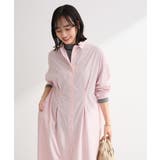 イージーケア抜け衿ウエストタックシャツワンピース | Green Parks | 詳細画像5