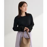 ブラック | 袖フェザードッキングプルオーバー | Green Parks