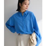 ブルー | レイヤード風BIGシャツ | Green Parks 