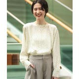 ドット | ドットイージーケアバックスリットブラウス | Green Parks 