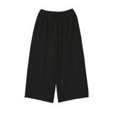ブラック | イージーケアワイドガウチョパンツ | Green Parks 