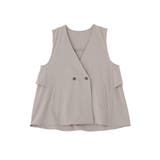 杢グレー | イージーケアバックフリルジレ | Green Parks 