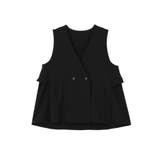 ブラック | イージーケアバックフリルジレ | Green Parks 