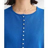 パール調ボタン付き2WAYニットプルオーバー | Green Parks  | 詳細画像8 