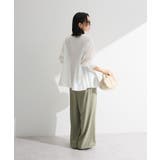 スウィッチングペプラムシャツ | Green Parks  | 詳細画像10 