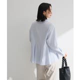 スウィッチングペプラムシャツ | Green Parks  | 詳細画像7 