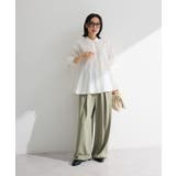 スウィッチングペプラムシャツ | Green Parks  | 詳細画像8 