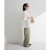 スウィッチングペプラムシャツ | Green Parks  | 詳細画像9 