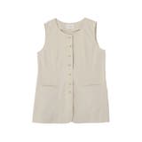 クルーネック多釦ジレ | Green Parks  | 詳細画像21 