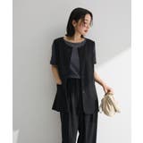 クルーネック多釦ジレ | Green Parks  | 詳細画像1 