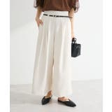 アイボリー | ベルト付きスカーチョ | Green Parks 